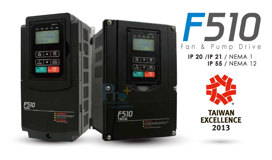 TECO Inverter F510 Serise IP20 NEMA1 IP66 NEMA4X