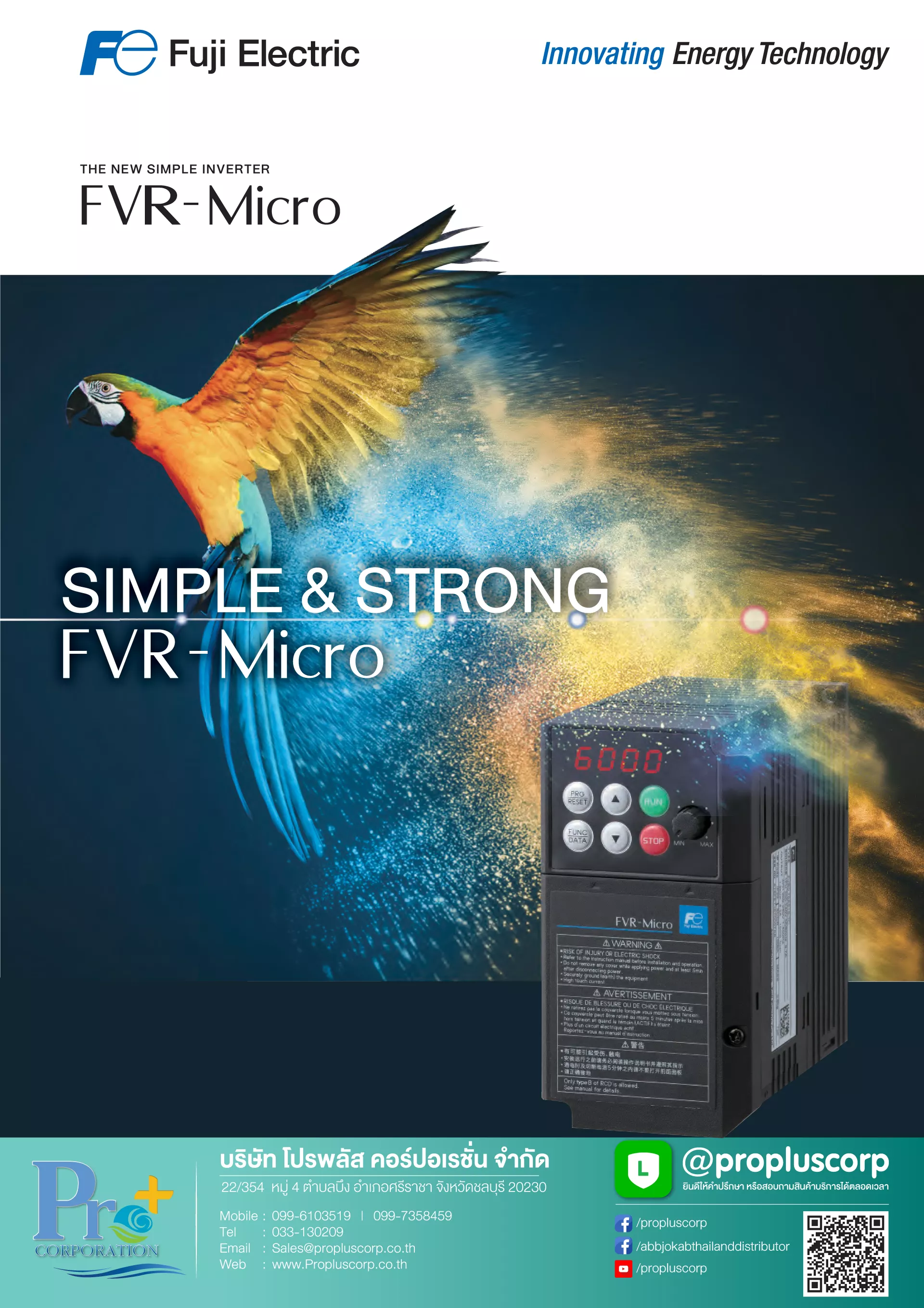FRENIC FVR Micro Fuji Electric Catalog 2023