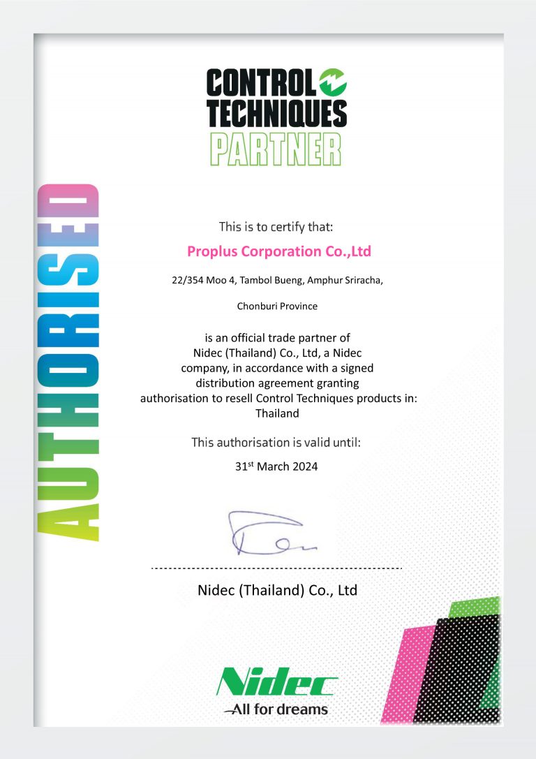 Proplus-Distributor-Nidec-Thailand-Control Techniques