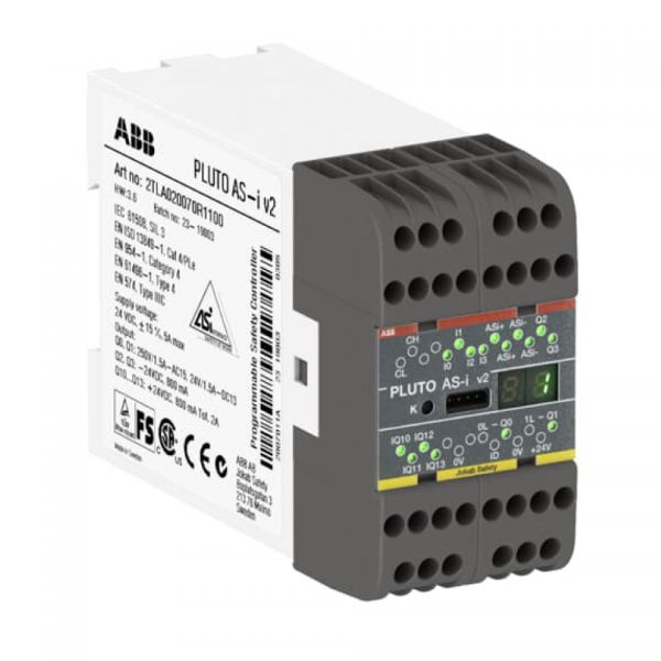 2TLA020070R1100-ABB-Jokab-Safety-Pluto-AS-i-v2-Programmable-safety-controller