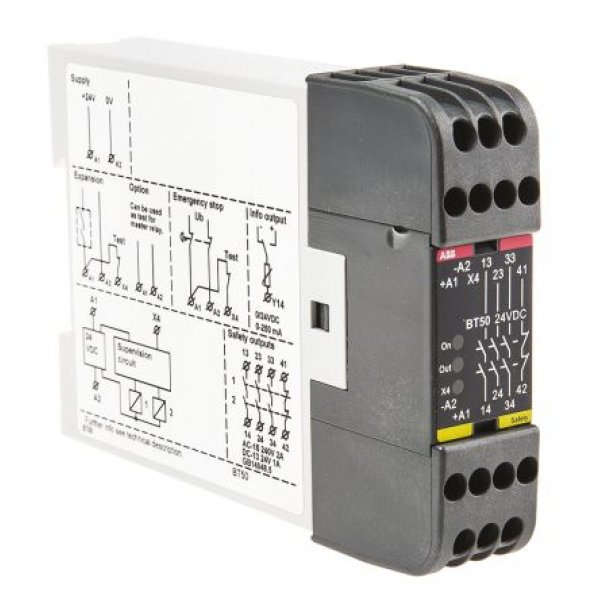 2TLA010033R0000 ABB BT50 24DC Safety relay