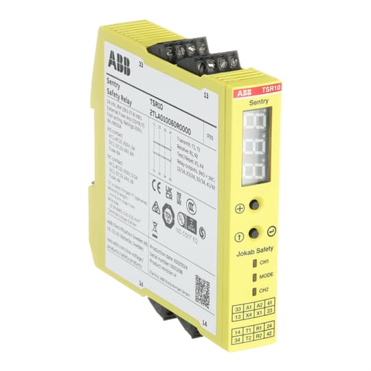 2TLA010060R0000 ABB Jokab Safety Sentry TSR10 Safety relay