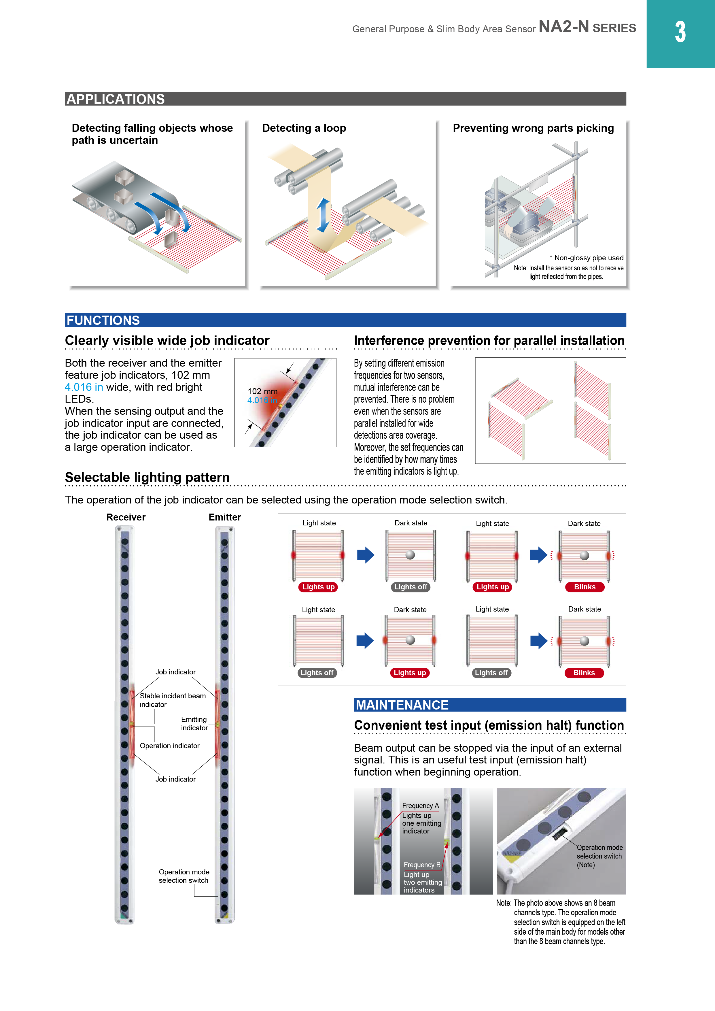 NA2-N28 General Purpose & Slim Body Area Sensor NA2-N Page2