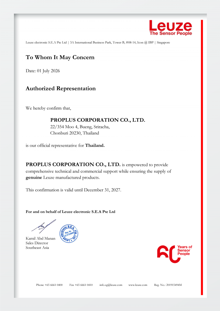 Proplus Distributor Leuze